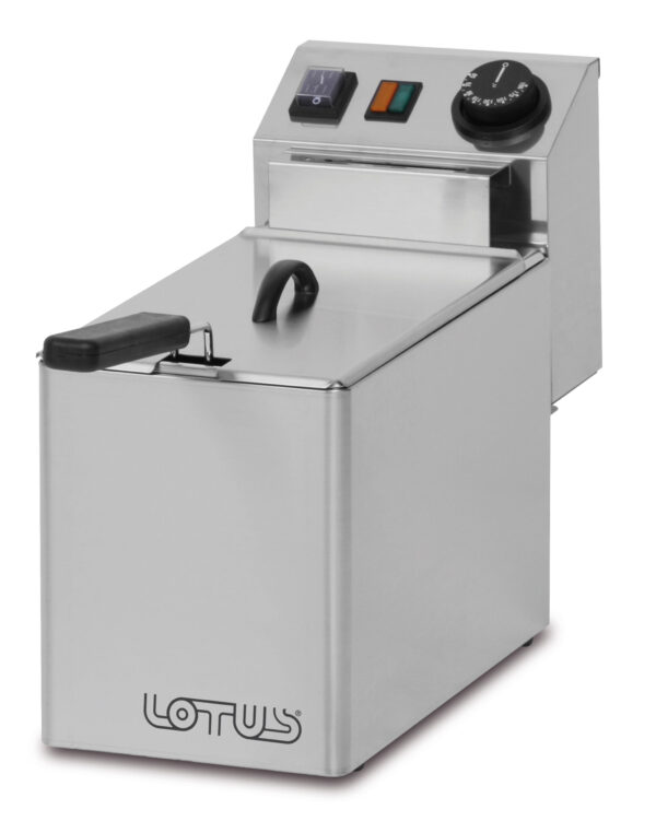 FRIGGITRICE lt. 4 MONOFASE Cestino cm.13x23x10h - Produzione patate 5 kg/h