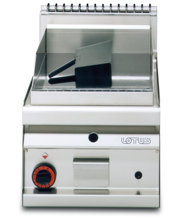 Fry-top gas liscio cromato SUPERCHROME (Moca Approved, piastra cm.35,5x55