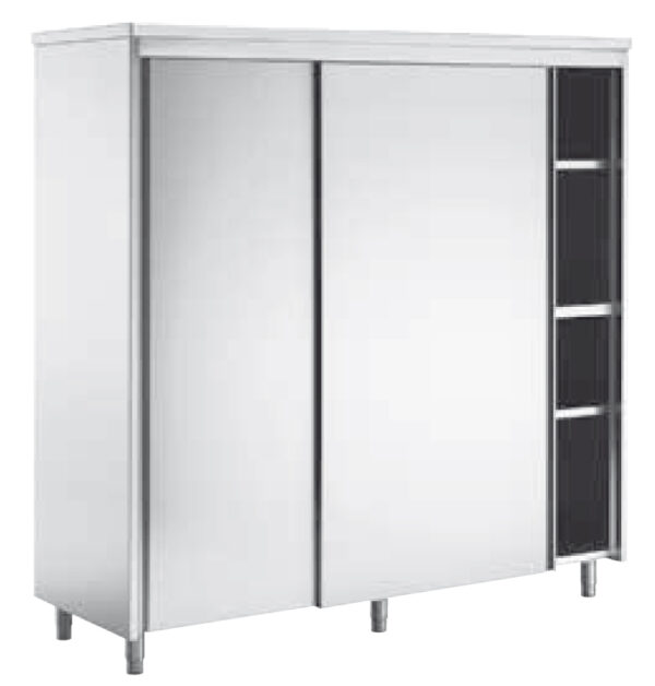 ARMADIO VERTICALE porte scorrevoli, 3 ripiani