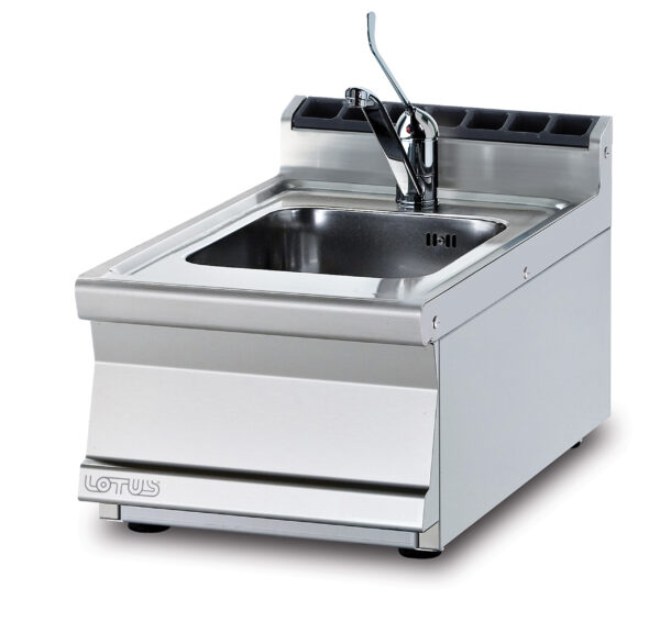 LAVELLO Rubinetto a leva - Vasca cm. 30x35x15h (inclusa 1 testata chiusura piano mod.TPA-7)