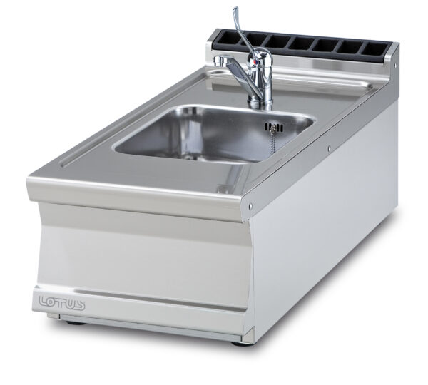 LAVELLO Rubinetto a leva - Vasca cm. 30x35x15h (inclusa 1 testata chiusura piano mod.TPA-9)