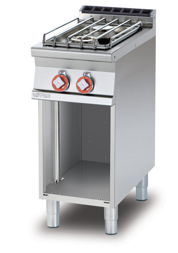 PIANO COTTURA GAS SU MOBILE A GIORNO 2 fuochi (inclusa 1 testata chiusura piano mod.TPA-7)