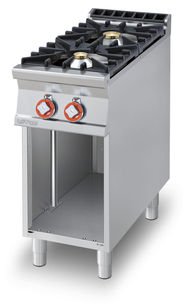 PIANO COTTURA GAS SU MOBILE A GIORNO 2 fuochi (inclusa 1 testata chiusura piano mod.TPC-9)