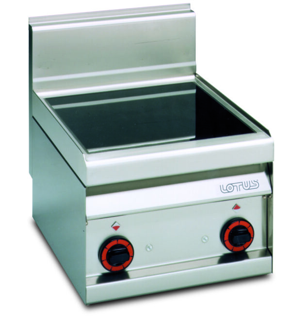 PIANO COTTURA VETROCERAMICA TRIFASE  2 piastre - Vetro: cm. 36x52