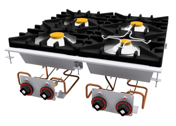 PIANO COTTURA  4 fuochi