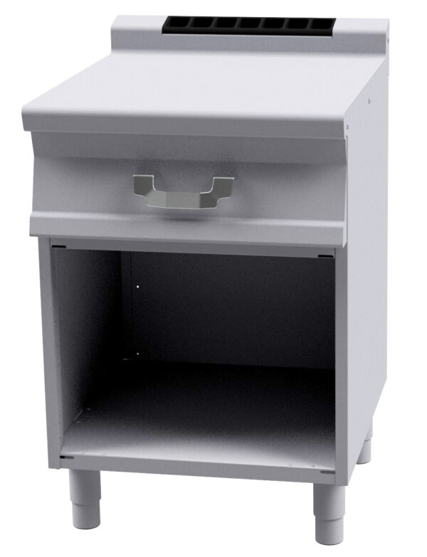 PIANO LAVORO SU MOBILE A GIORNO Cassetto - 1 bacinella inox cm 49x50x15h (inclusa 1 testata chiusura piano mod.TPA-7)