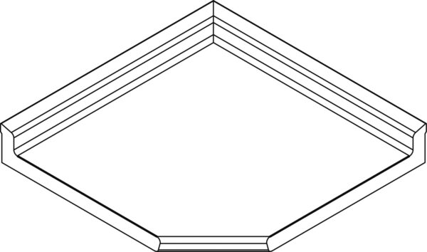PIANO LAVORO AD ANGOLO CON ALZATINA E BORDO FRONTALE ARROTONDATO