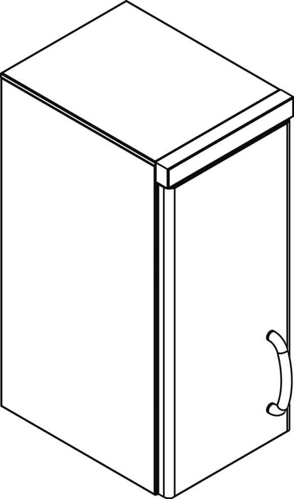 PENSILE CON PORTA E RIPIANO INTERMEDIO