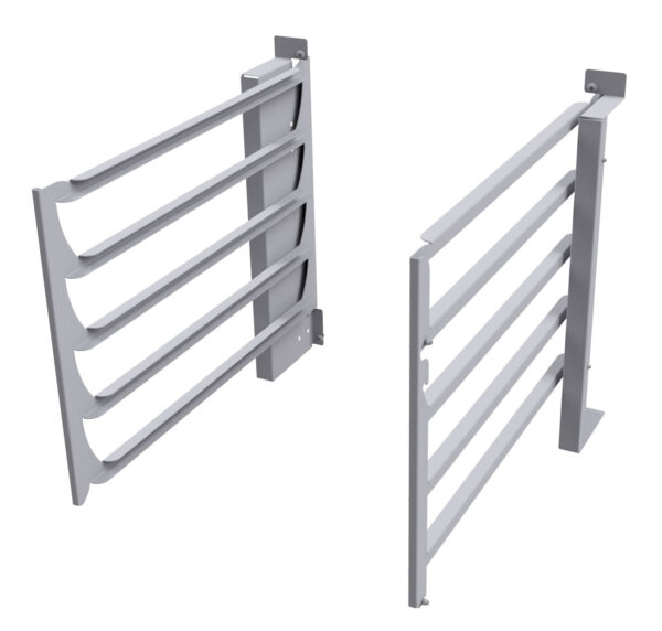 Portateglie 5 livelli interasse 7cm. per mobili profondità cm.55. Capacità GN-2/3 su cm.40 o GN-1/1 su cm.60.