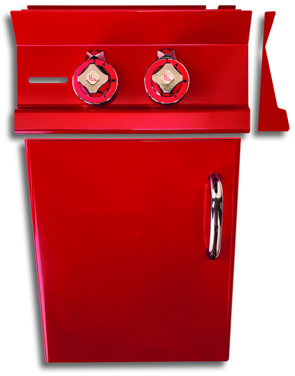 SOVRAPPREZZO porta e pannello comandi serie 60/70/90 verniciati RAL3000 OPACO "ROSSO FUOCO"