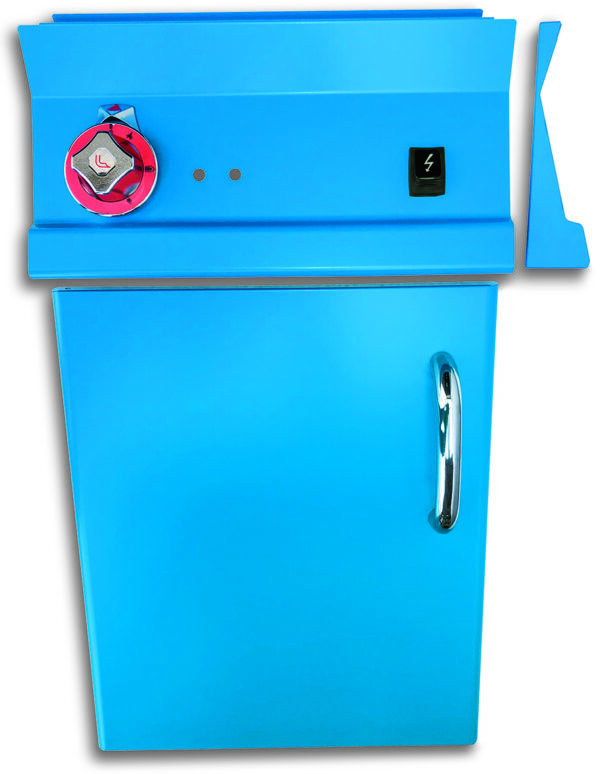 SOVRAPPREZZO porta e pannello comandi serie 60/70/90 verniciati RAL5015 OPACO "BLU CIELO"