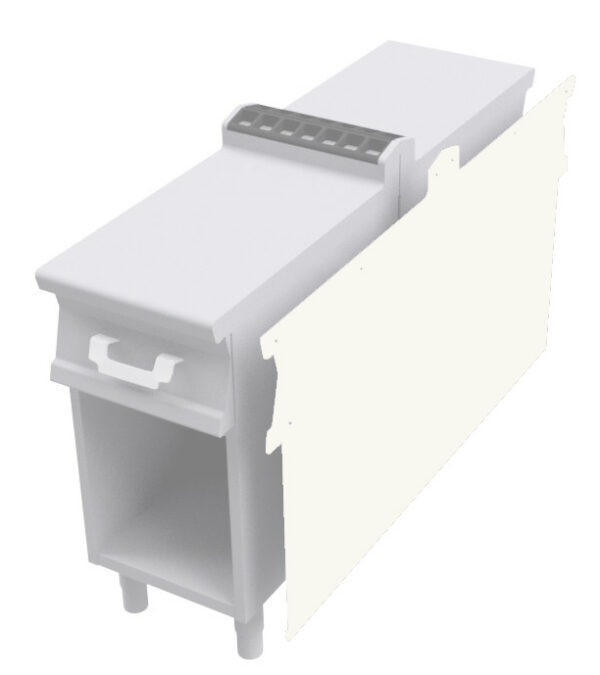 SOVRAPPREZZO testata 2 lati serie 60/70/90 verniciata RAL9016 OPACO "BIANCO TRAFFICO"