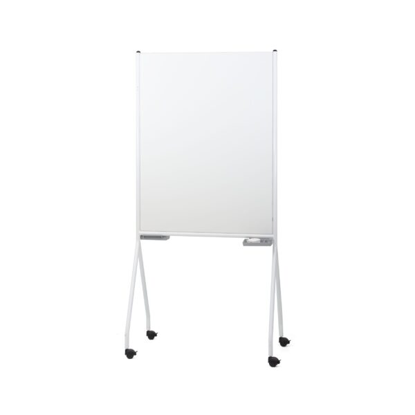 Lavagna A Cavalletto Bifacciale Piano Laminato Bianco