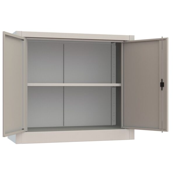 Sopralzo con Ante a Battente metallo - 1 ripiano (per utilizzo libreria completare con top metallo o nobilitato)