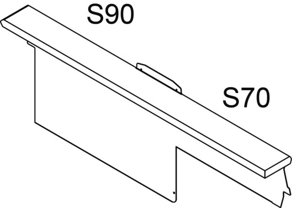 TESTATA 2 LATI SERIE 70TOP/90 SX CON PIANETTO
