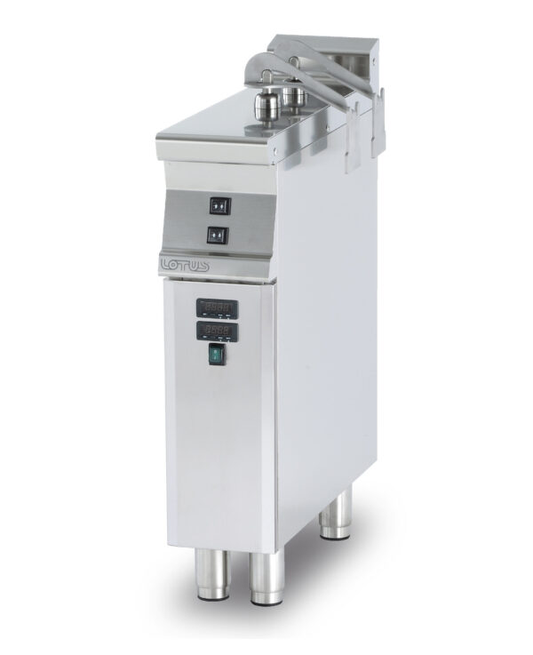 SOLLEVATORE CESTI DA AFFIANCARE AI CUOCIPASTA CP-74/78, sollevamento automatico temporizzato o manuale, 2 aste (inclusa 1 testata chiusura piano mod.TPA-7)