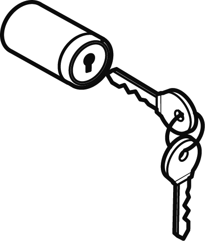 KIT SERRATURA CON CHIAVE PER PORTA