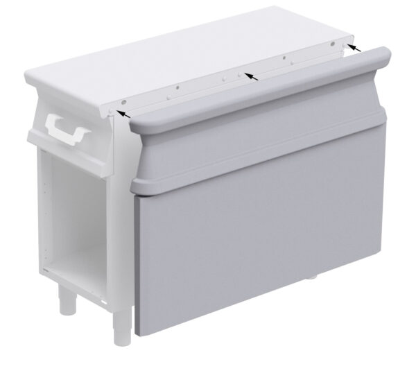 TESTATA TAMBURATA 2 LATI SERIE 110, con stesso profilo linea frontale