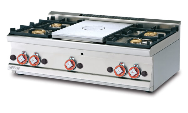 TUTTA PIASTRA + 4 FUOCHI Piastra cm. 37x50