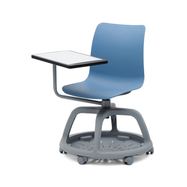 Sedia Monoscocca Polipropilene Girevole Con Tavoletta