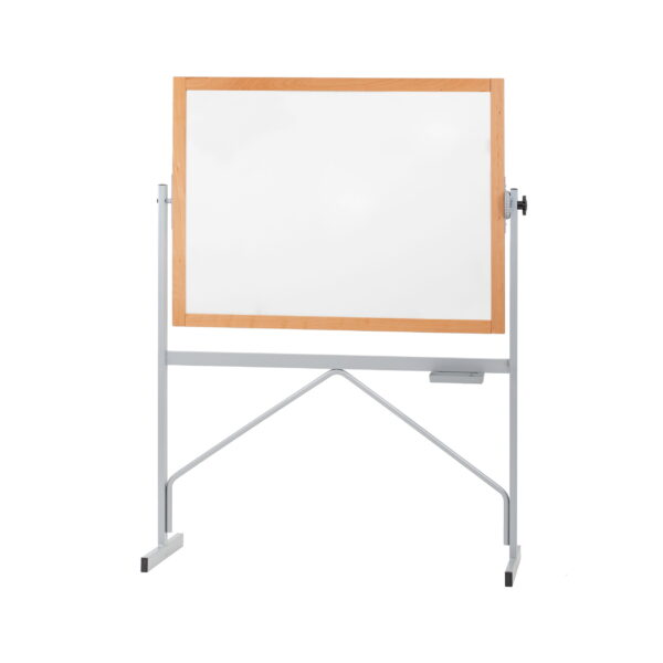 Lavagna A Cavalletto Con Piano In Laminato Bianco Magnetico