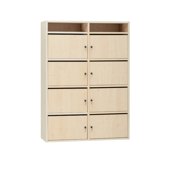 ARMADIO A 8 CASELLE CON ANTE E 2 VANI A GIORNO