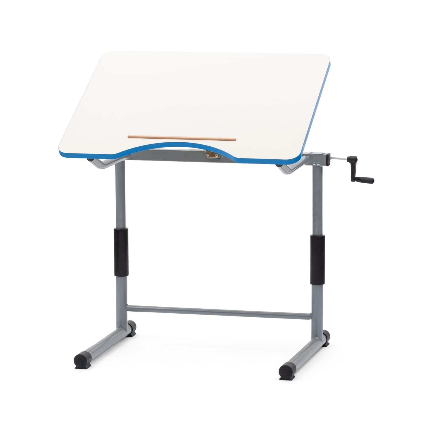 Sa651 scaled tavolo per disabili elevabile in altezza con regolazione micrometrica a manovella, piano ad inclinazione regolabile