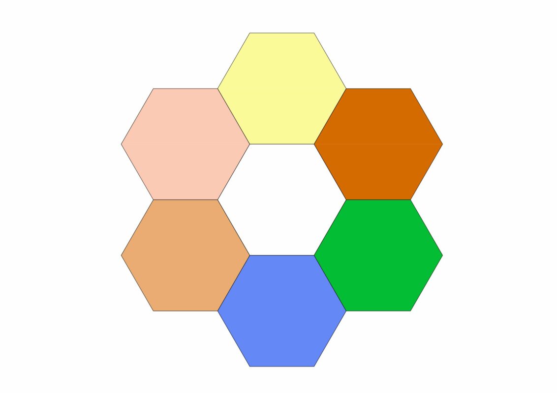 6 tavoli esagono_colori